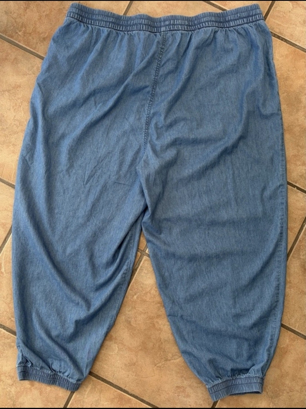 Joe Fresh Light Blue Denim Like Joggers Pants 1X - Picture 5 of 5